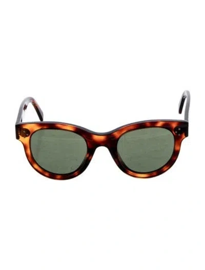Pre-owned Celine Wayfarer Tinted Sunglasses In Brown