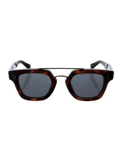 Pre-owned Celine Wayfarer Tinted Sunglasses In Brown
