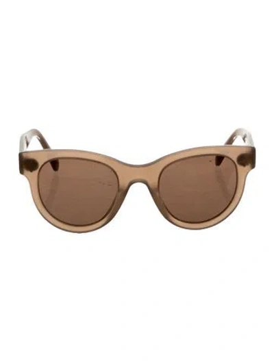 Pre-owned Celine Wayfarer Tinted Sunglasses In Brown