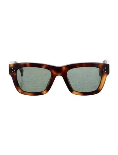 Pre-owned Celine Wayfarer Tinted Sunglasses In Brown