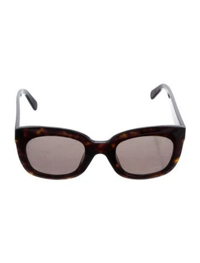 Pre-owned Celine Wayfarer Tinted Sunglasses In Brown