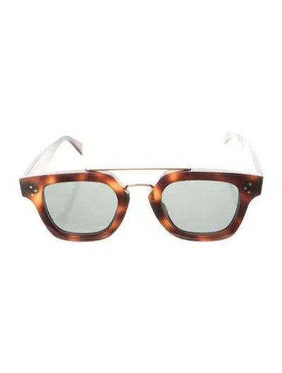 Pre-owned Celine Wayfarer Tinted Sunglasses In Brown
