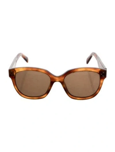 Pre-owned Celine Wayfarer Tinted Sunglasses In Brown