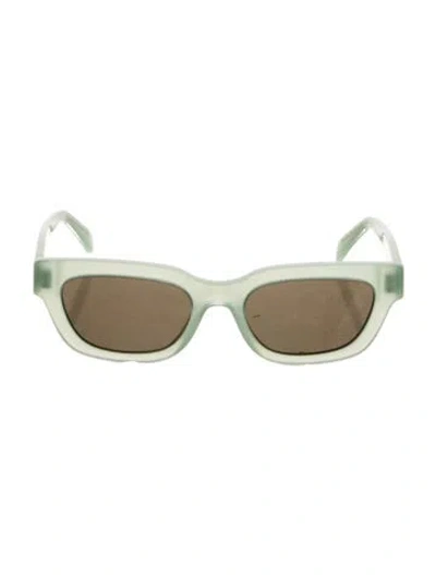 Pre-owned Celine Wayfarer Tinted Sunglasses In Green