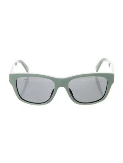 Pre-owned Celine Wayfarer Tinted Sunglasses In Green