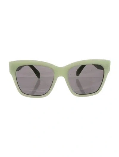 Pre-owned Celine Wayfarer Tinted Sunglasses In Green