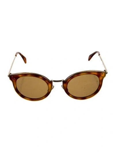 Pre-owned Celine Wayfarer Tinted Sunglasses In Neutral
