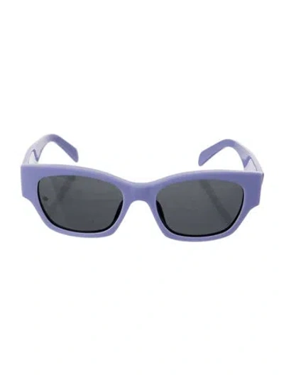 Pre-owned Celine Wayfarer Tinted Sunglasses In Purple