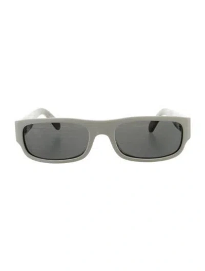Pre-owned Celine Wayfarer Tinted Sunglasses In White
