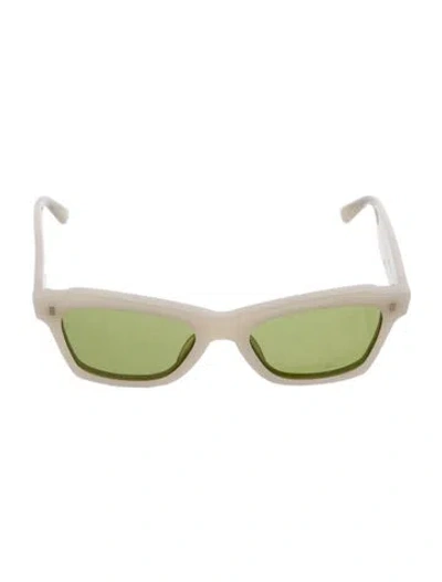 Pre-owned Celine Wayfarer Tinted Sunglasses In White