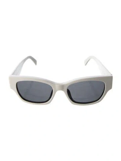Pre-owned Celine Wayfarer Tinted Sunglasses In White
