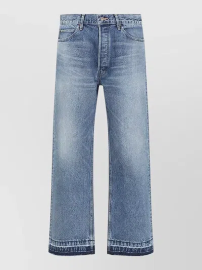 Celine Wesley Jeans Faded Wash Belt Loops In Blue