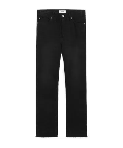 Celine Wesley Jeans In Corduroy In Black
