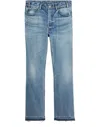 Celine Beard Striped Wide-legged Jeans In Blue