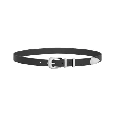Pre-owned Celine Western Belt In Vintage Calfskin 'black' | Men's Size 95