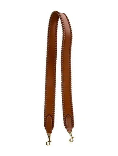 Pre-owned Celine Whipstitch Bag Strap In Brown