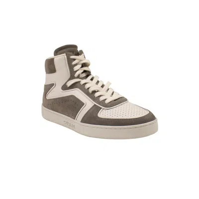 Pre-owned Celine White & Grey Hi Top Trainer Sneakers Size 6/39 $890