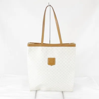 Pre-owned Celine White Canvas Tote Bag ()