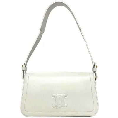 Pre-owned Celine White Leather Handbag Shoulder Bag ()