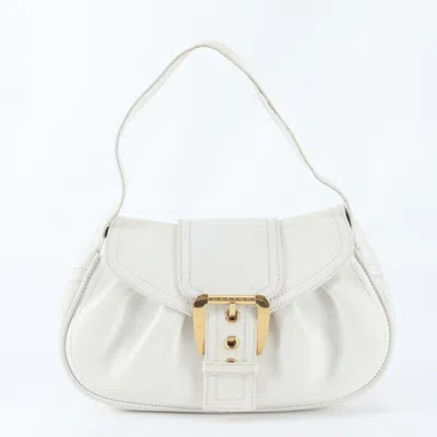 Pre-owned Celine White Leather Handbag Shoulder Bag ()