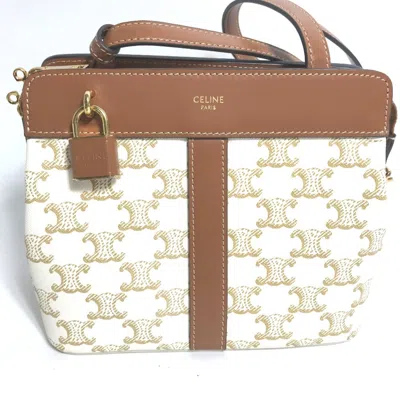Pre-owned Celine White Leather Shoulder Bag ()