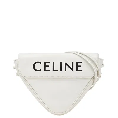 Pre-owned Celine White Leather Shoulder Bag ()