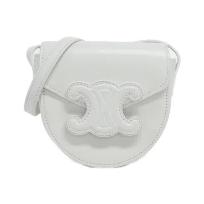 Pre-owned Celine White Leather Shoulder Bag ()