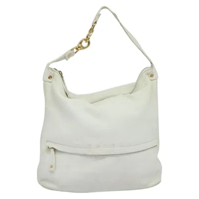 Pre-owned Celine Céline White Leather Shoulder Bag ()