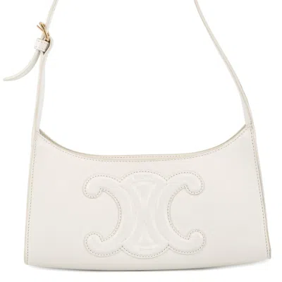 Pre-owned Celine White Leather Shoulder Bag ()