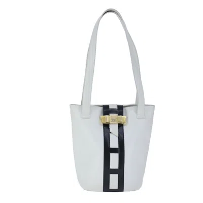 Pre-owned Celine Céline White Leather Tote Bag ()