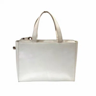 Pre-owned Celine White Leather Tote Bag ()