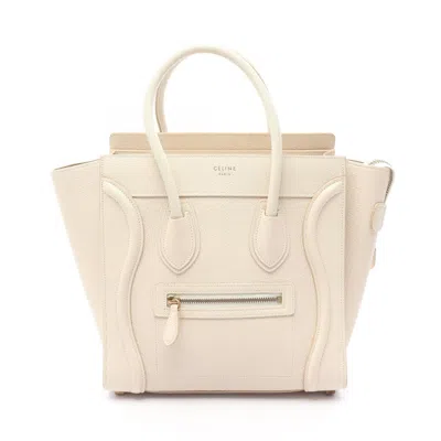 Pre-owned Celine White Leather Tote Bag ()
