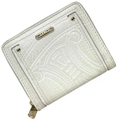 Pre-owned Celine White Leather Wallet (bi-fold) ()