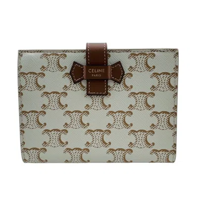 Pre-owned Celine White Leather Wallet (bi-fold) ()