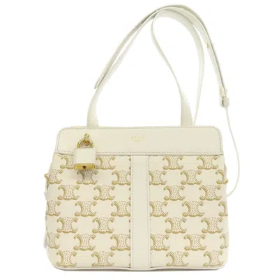 Pre-owned Celine White Pvc Shoulder Bag ()