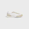 Celine Triomph Low Lace-up Sneaker With Suede Panels