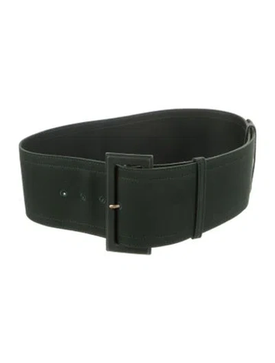 Pre-owned Celine Wide Belt Kit In Green