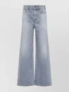 Celine Flared Leg Trousers With Front And Back Pockets In Blue