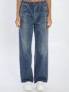 Celine Women Wide-leg Jeans In Blue