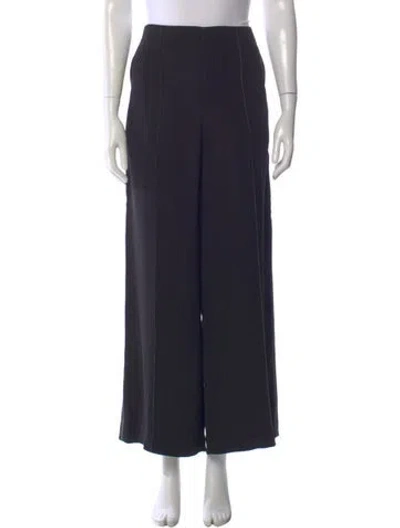 Pre-owned Celine Wide Leg Pants In Black