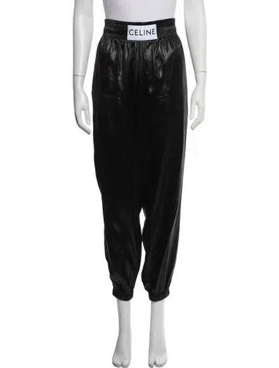 Pre-owned Celine Wide Leg Pants In Black