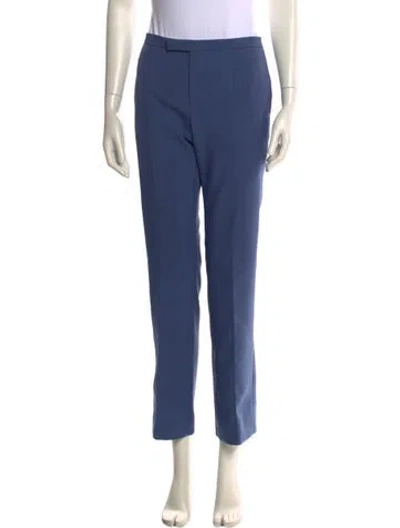 Pre-owned Celine Wide Leg Pants In Blue