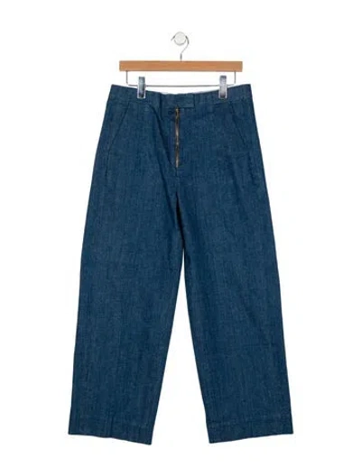 Pre-owned Celine Wide Leg Pants In Blue