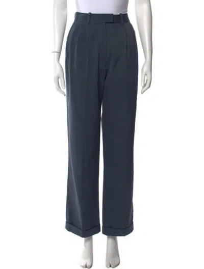 Pre-owned Celine Wide Leg Pants In Blue