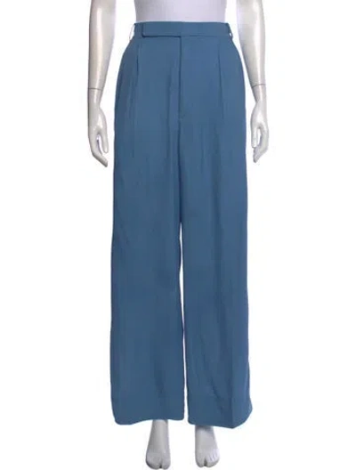 Pre-owned Celine Wide Leg Pants In Blue