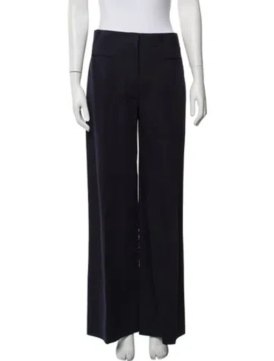 Pre-owned Celine Wide Leg Pants In Blue