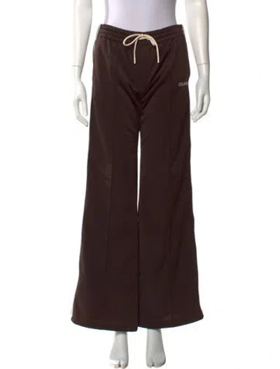 Pre-owned Celine Wide Leg Pants In Brown