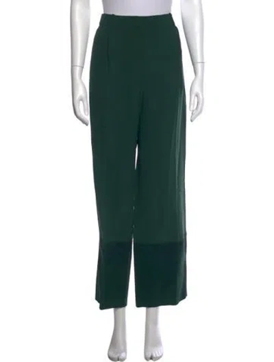 Pre-owned Celine Wide Leg Pants In Green