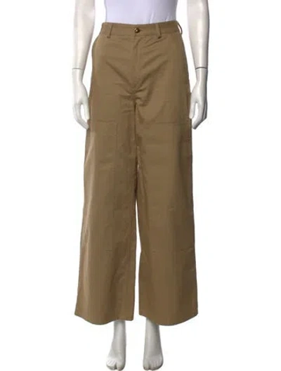 Pre-owned Celine Wide Leg Pants In Neutrals