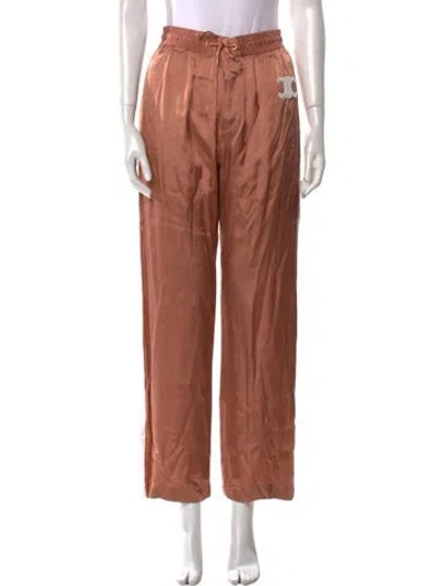 Pre-owned Celine Wide Leg Pants In Pink